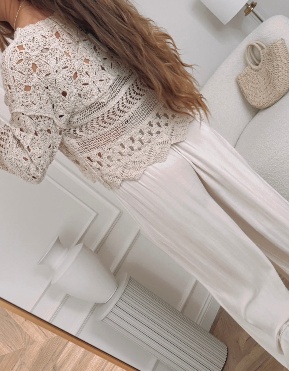 Bluzka boho ażurowa oversize rozmiar uniwersalny