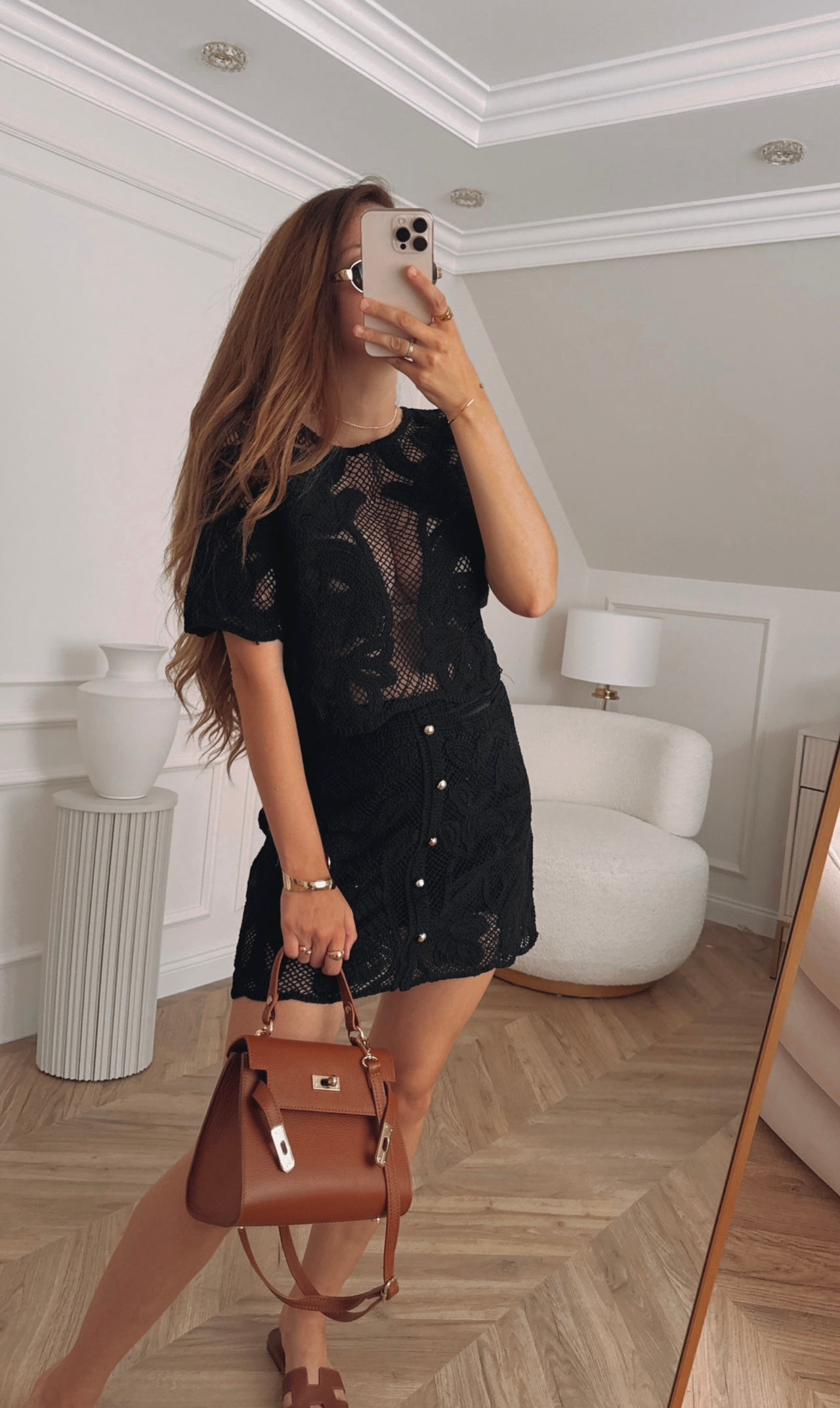 Set w stylu boho top i spodniczka