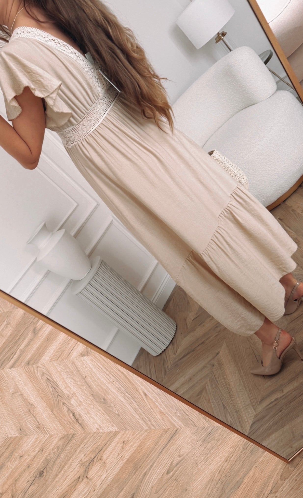 Sukienka boho z koronką maxi rozmiar uniwersalny